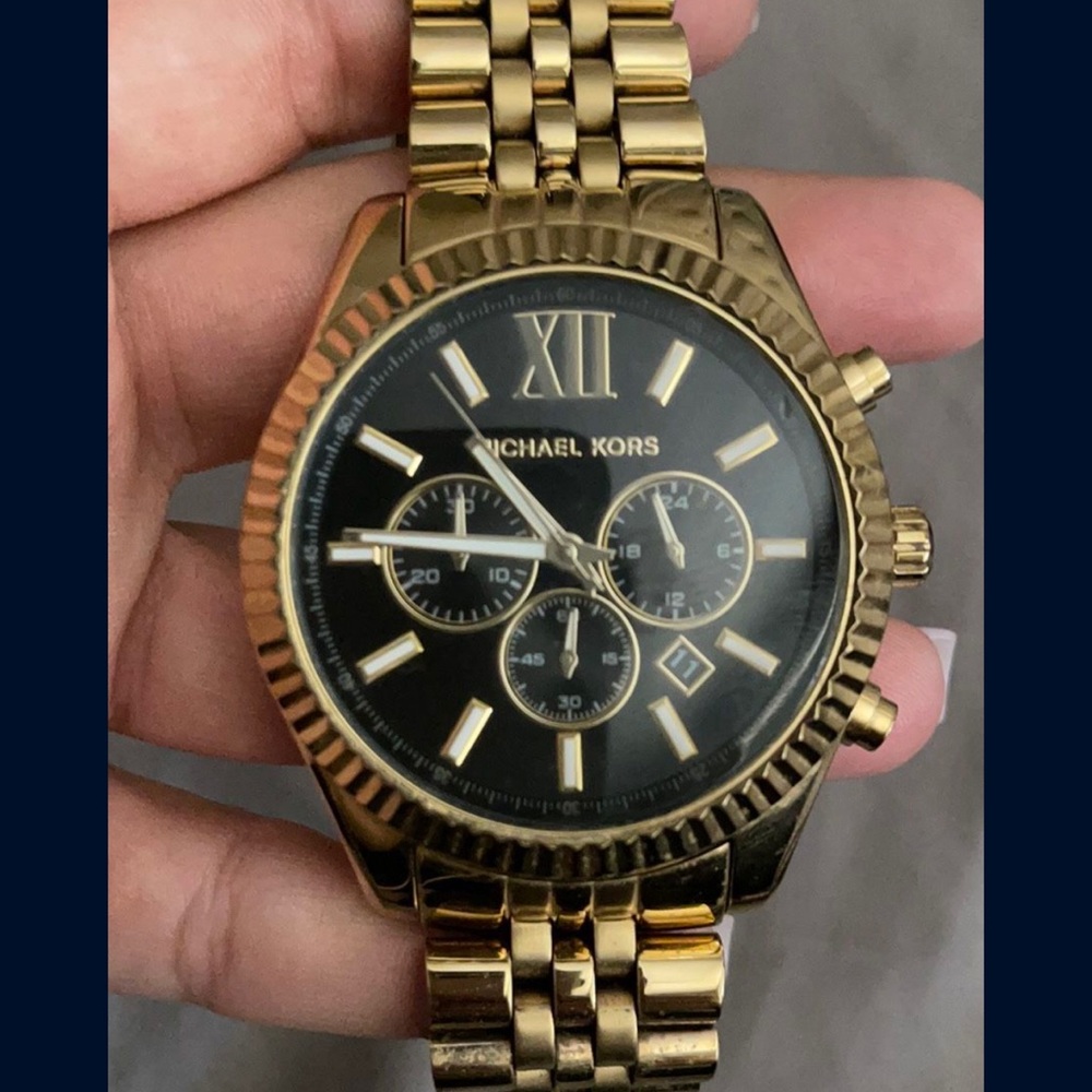 Gold Michael Korrs watch